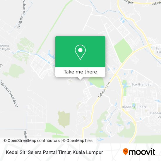 Peta Kedai Siti Selera Pantai Timur