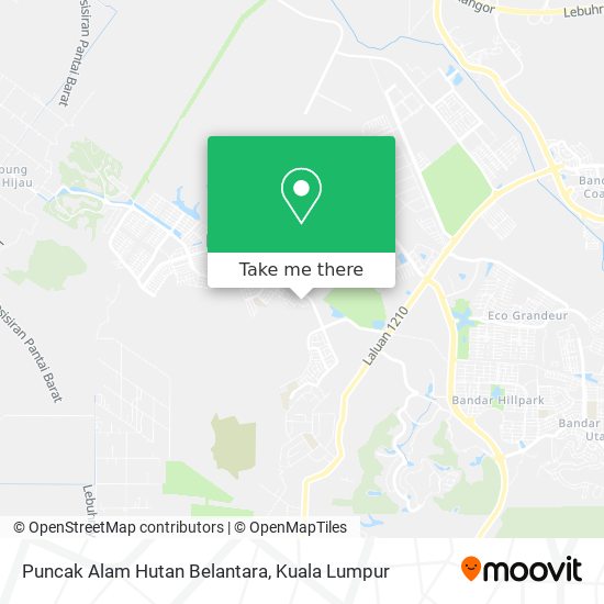 Peta Puncak Alam Hutan Belantara