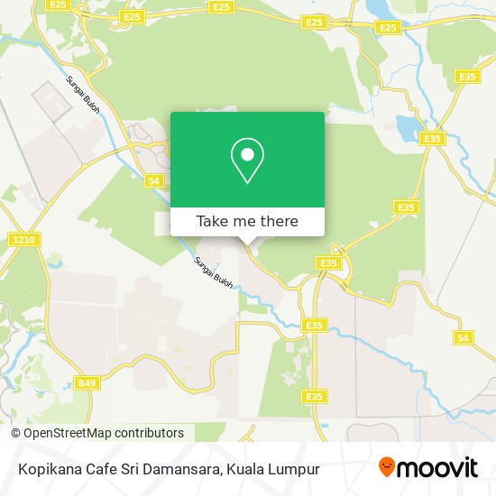 Peta Kopikana Cafe Sri Damansara