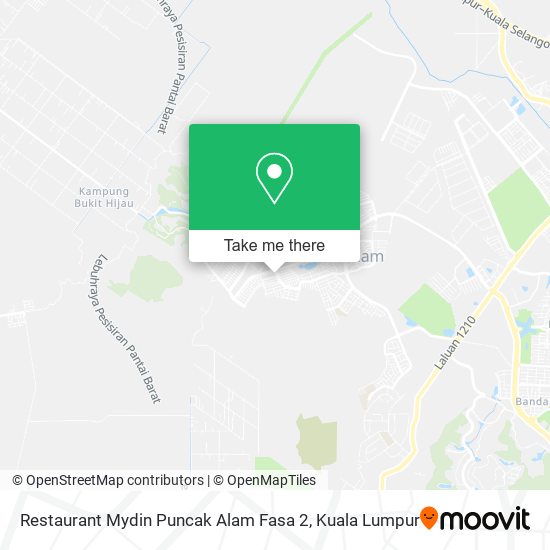 Restaurant Mydin Puncak Alam Fasa 2 map