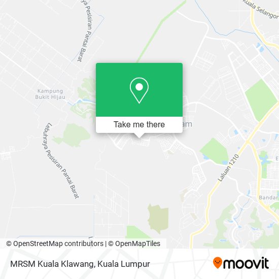 MRSM  Kuala Klawang map