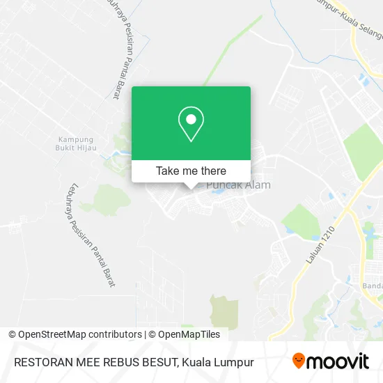 RESTORAN MEE REBUS BESUT map