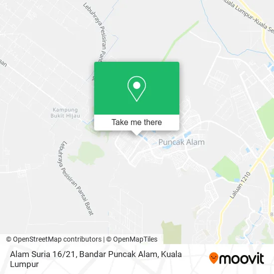 Alam Suria 16 / 21, Bandar Puncak Alam map