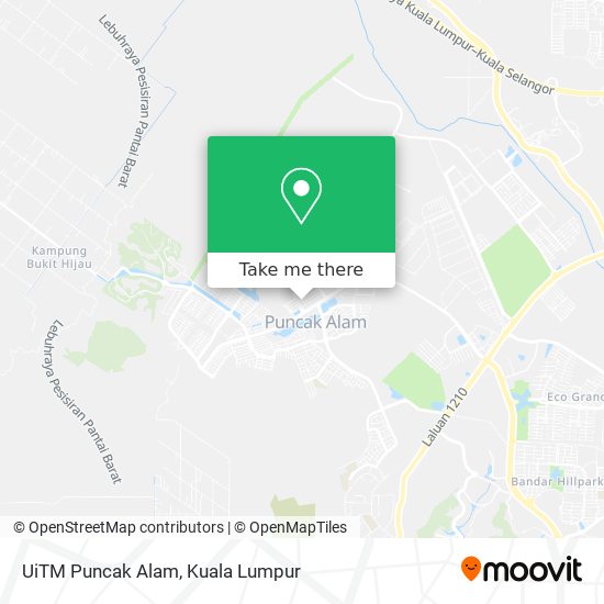 UiTM Puncak Alam map