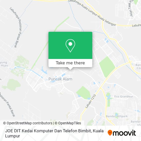 Peta JOE DIT Kedai Komputer Dan Telefon Bimbit