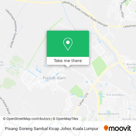 Pisang Goreng Sambal Kicap Johor map
