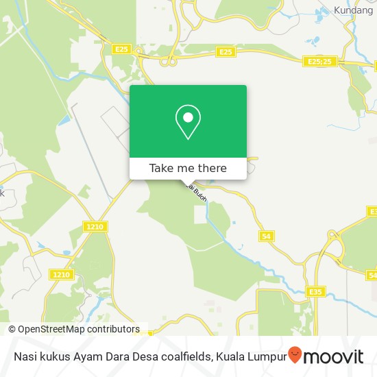 Nasi kukus Ayam Dara Desa coalfields map