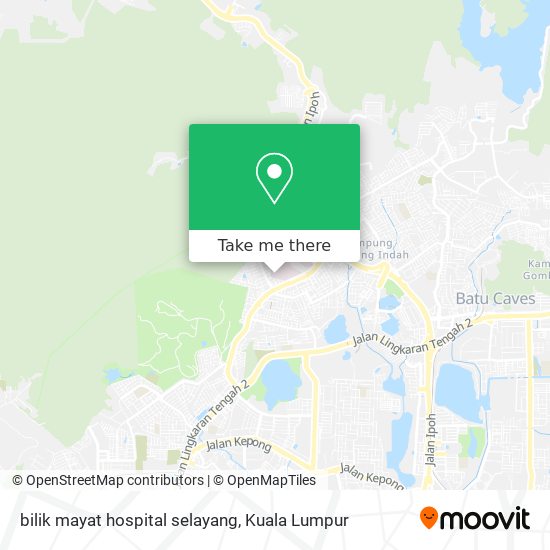 bilik mayat hospital selayang map