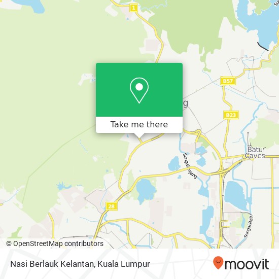 Nasi Berlauk Kelantan map