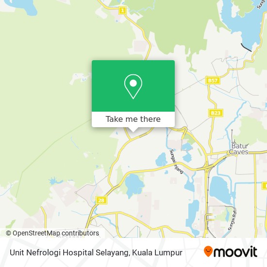 Unit Nefrologi Hospital Selayang map