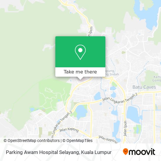 Parking Awam Hospital Selayang map