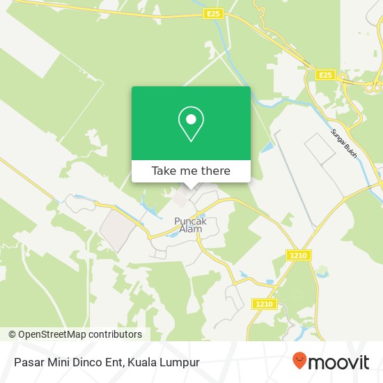 Pasar Mini Dinco Ent map