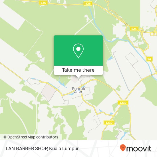 Peta LAN BARBER SHOP