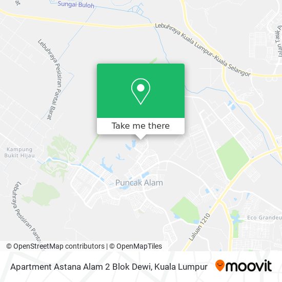 Apartment Astana Alam 2 Blok Dewi map