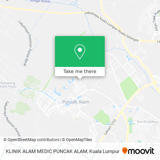 Peta KLINIK ALAM MEDIC PUNCAK ALAM