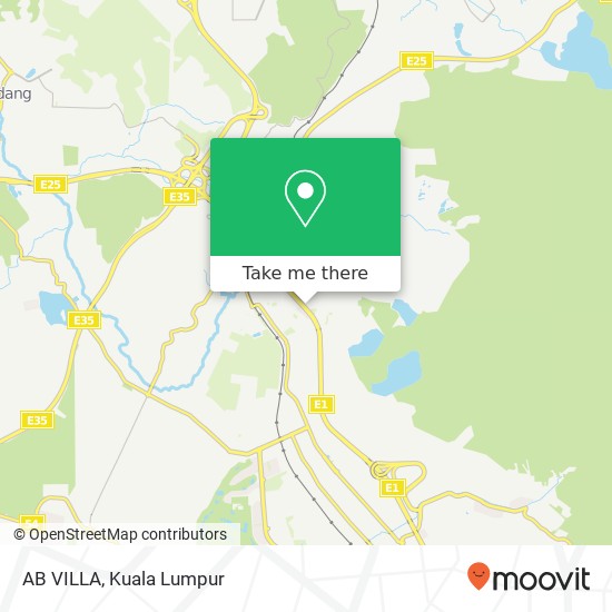 AB VILLA map