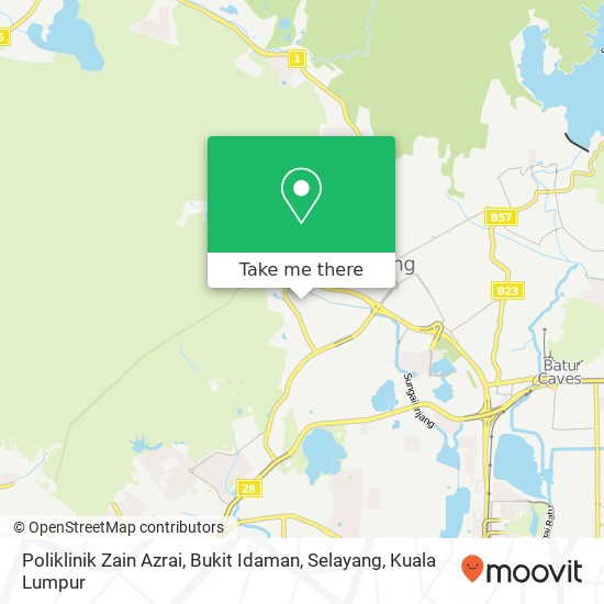 Poliklinik Zain Azrai, Bukit Idaman, Selayang map