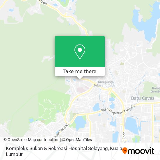 Peta Kompleks Sukan & Rekreasi Hospital Selayang