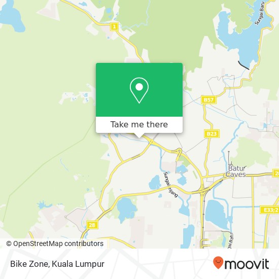 Bike Zone map