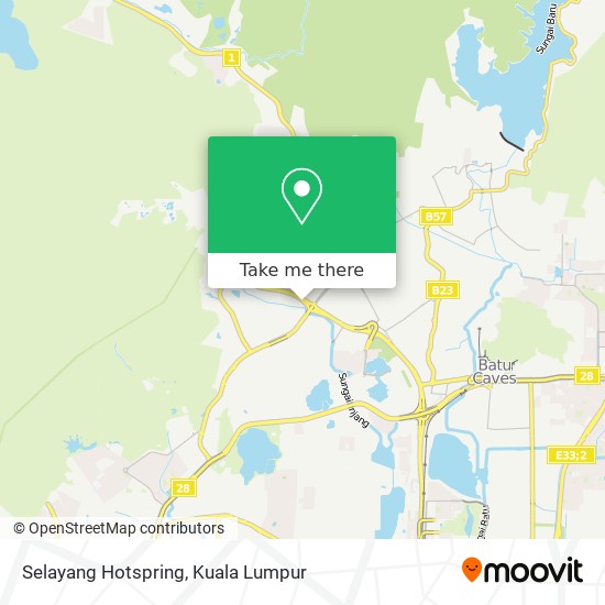 Selayang Hotspring map