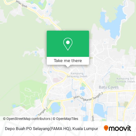 Peta Depo Buah PO Selayang(FAMA HQ)