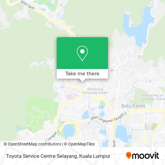 Toyota Service Centre Selayang map