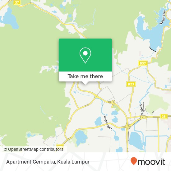Peta Apartment Cempaka