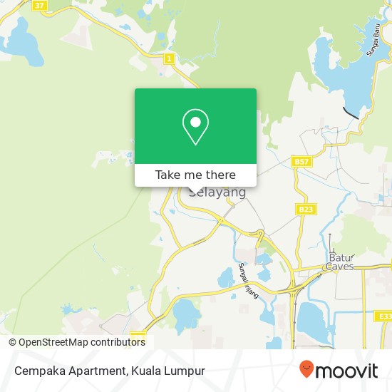 Cempaka Apartment map