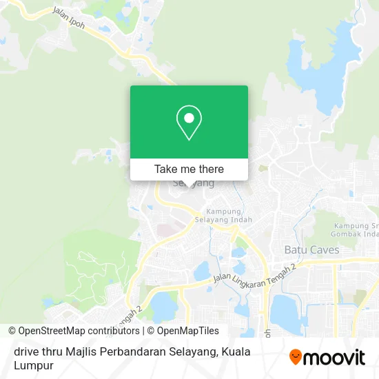 drive thru Majlis Perbandaran Selayang map