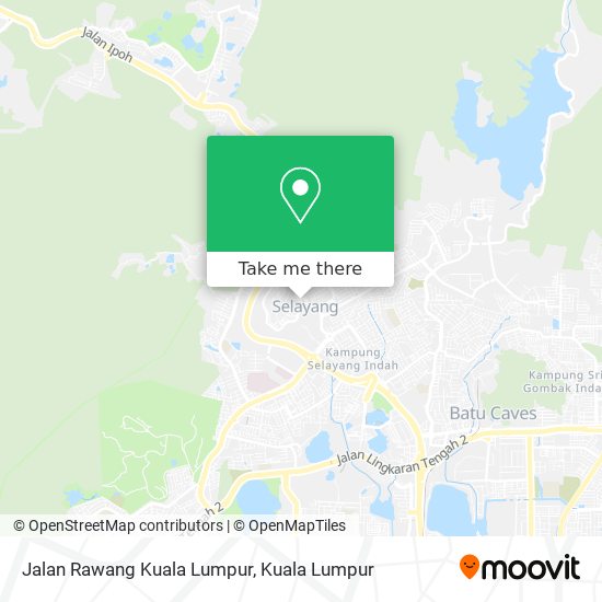 Peta Jalan Rawang Kuala Lumpur