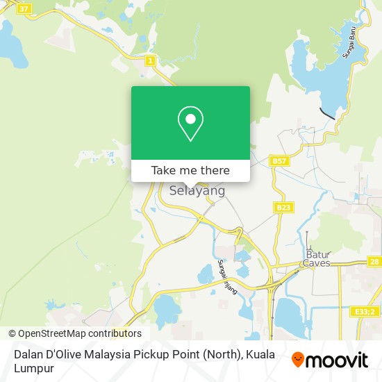 Dalan D'Olive Malaysia Pickup Point (North) map