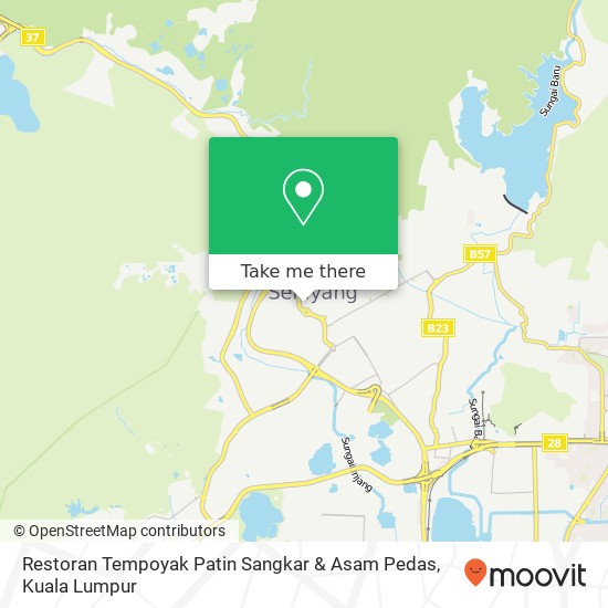 Restoran Tempoyak Patin Sangkar & Asam Pedas map