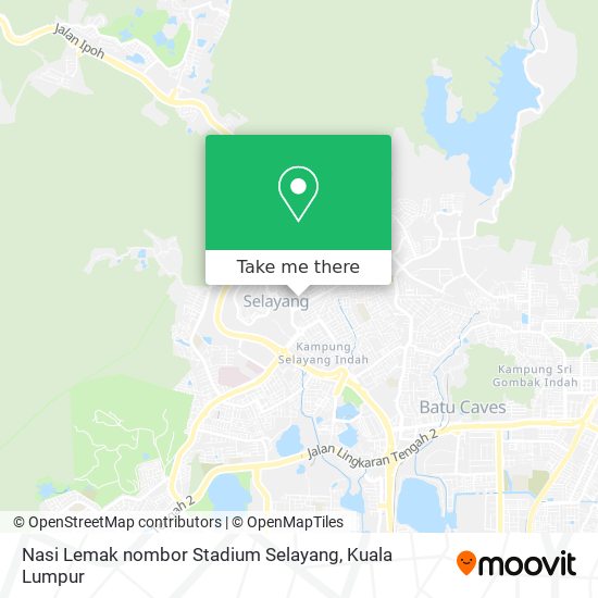 Peta Nasi Lemak nombor Stadium Selayang