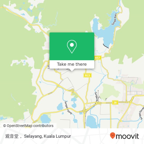观音堂， Selayang map
