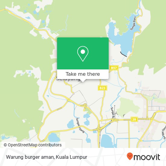 Peta Warung burger aman