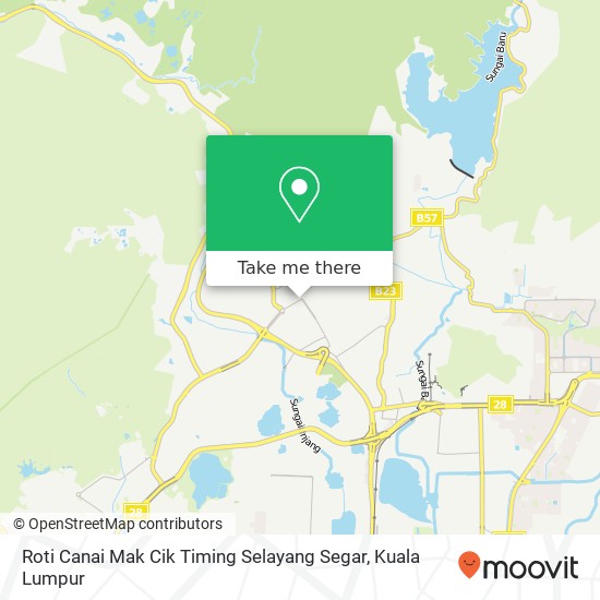 Roti Canai Mak Cik Timing Selayang Segar map