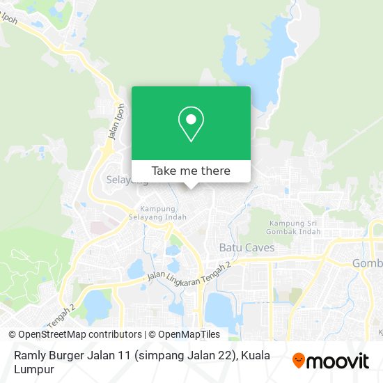 Peta Ramly Burger Jalan 11 (simpang Jalan 22)