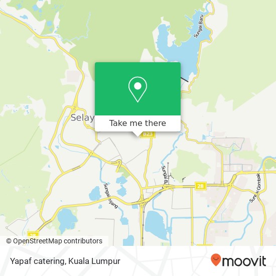Yapaf catering map