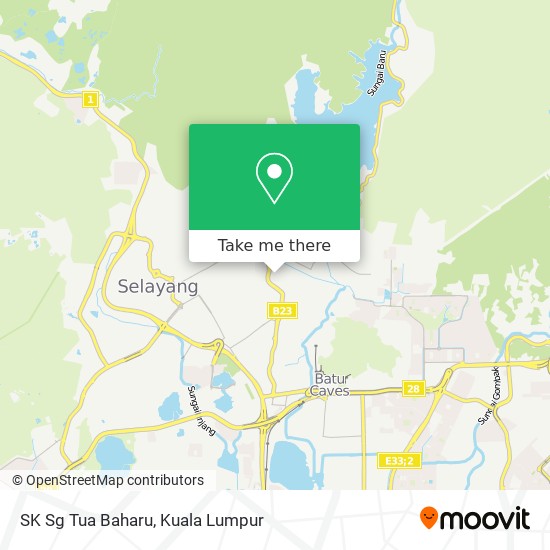 SK Sg Tua Baharu map