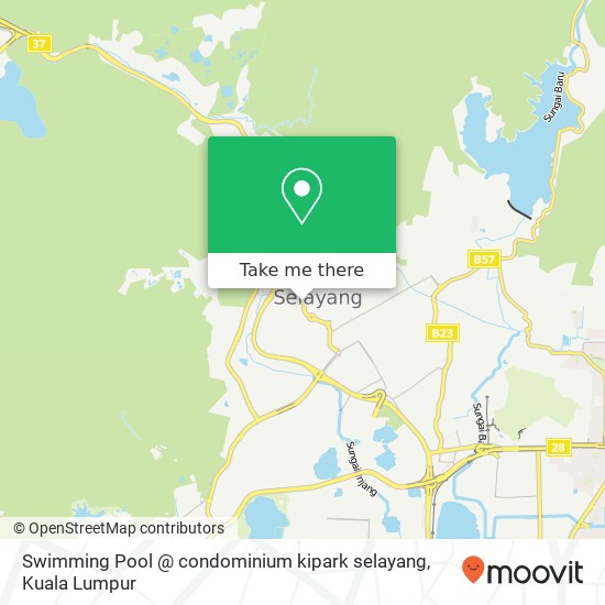 Swimming Pool @ condominium kipark selayang map