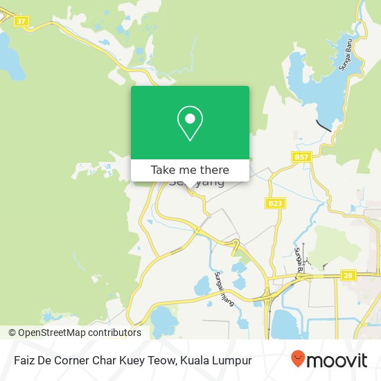 Faiz De Corner Char Kuey Teow map