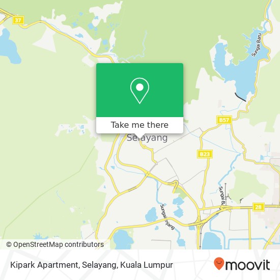 Kipark Apartment, Selayang map