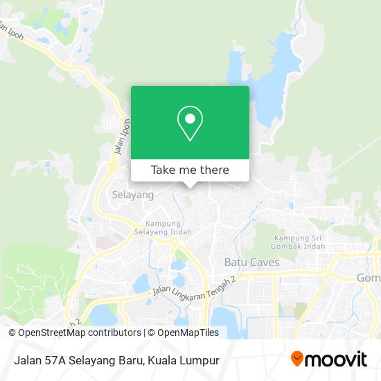 Peta Jalan 57A Selayang Baru