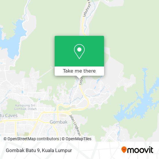 Gombak Batu 9 map