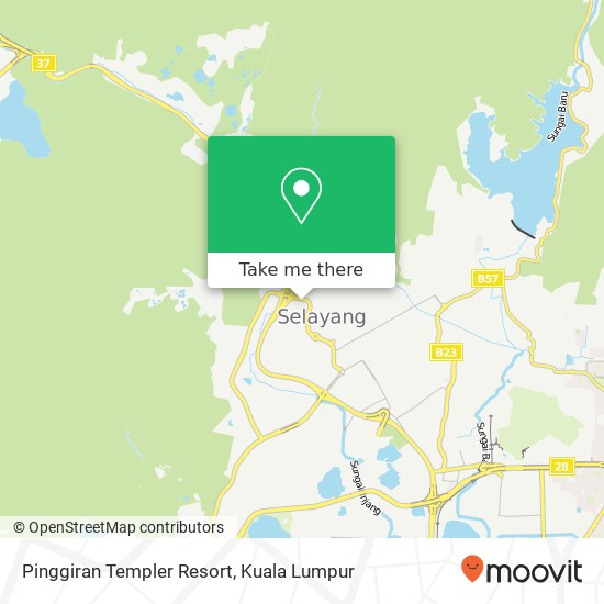 Pinggiran Templer Resort map