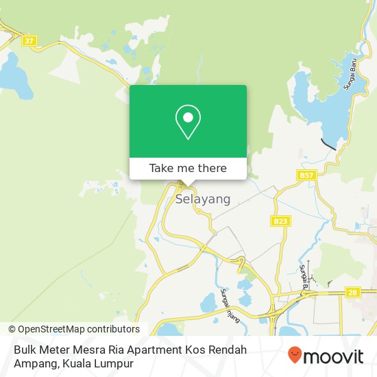 Peta Bulk Meter Mesra Ria Apartment Kos Rendah Ampang