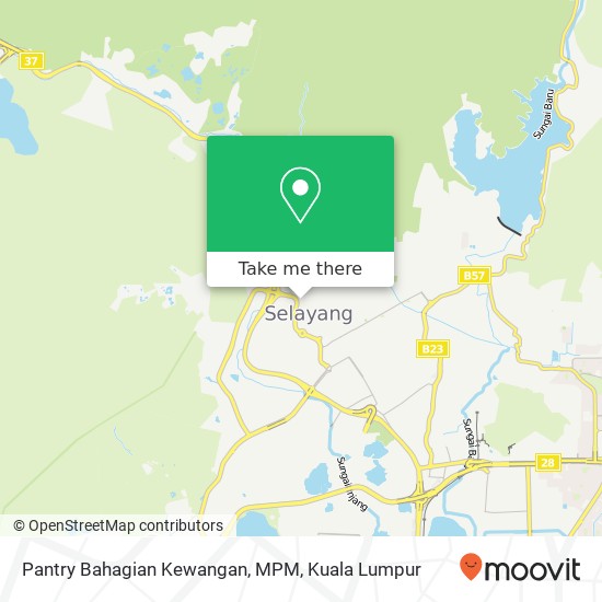 Pantry Bahagian Kewangan, MPM map