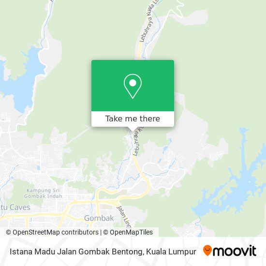 Peta Istana Madu  Jalan Gombak Bentong