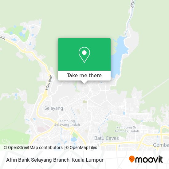 Peta Affin Bank Selayang Branch