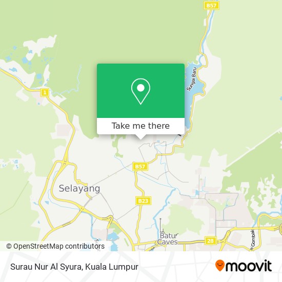 Surau Nur Al Syura map